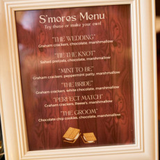 Smores Menu Wedding