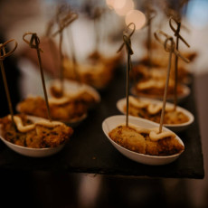 mini wedding appetizer plate