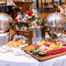 stationary appetizer table wedding