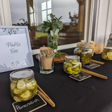 wedding pickle bar